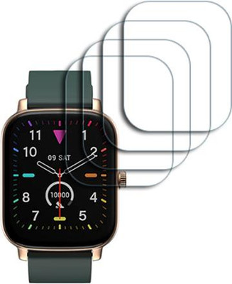 SOMTONE Edge To Edge Tempered Glass for noise ColorFit Icon Buzz 1.69 inch SMARTWATCH SCREEN GUARD(Pack of 4)
