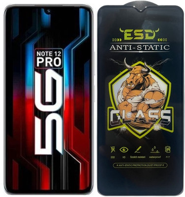 Blate Edge To Edge Tempered Glass for Infinix Note 12 Pro 5G, ESD Tempered Glass, ESD Screen Protector, Anti Static, Screen Protector(Pack of 1)