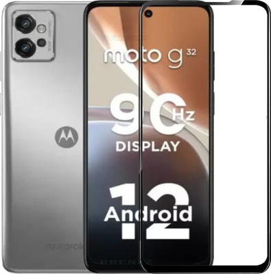 BRENZZ Edge To Edge Tempered Glass for MOTOROLA G32(Pack of 1)