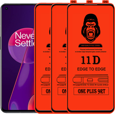 Laxdom Edge To Edge Tempered Glass for ONEPLUS 9RT(Pack of 3)