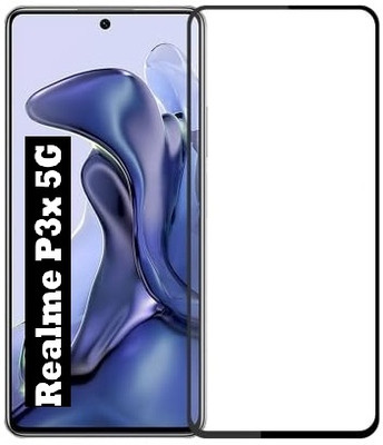 O2MG Edge To Edge Tempered Glass for realme P3x 5G(Pack of 1)