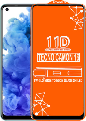 TWIGLO Edge To Edge Tempered Glass for TECNO CAMON 16(Pack of 1)