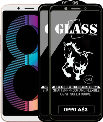 PFOAM Edge To Edge Tempered Glass for Oppo A83(Pack of 2)