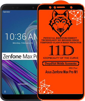 DeepzHub Edge To Edge Tempered Glass for Asus Zenfone Max Pro M1(Pack of 1)