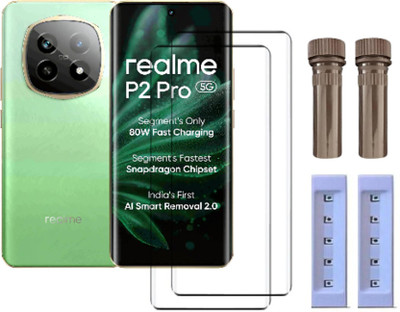 VRYHK Edge To Edge Tempered Glass for realme P2 Pro 5G(Pack of 2)