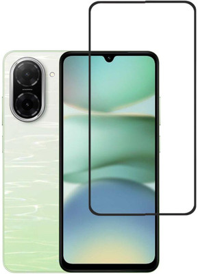 ISAAK Edge To Edge Tempered Glass for Poco C71, Edge to Edge, Full Glue Tempered Glass(Pack of 1)