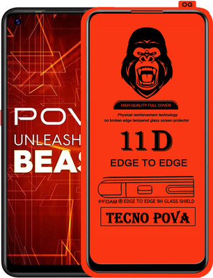 Rofix star Edge To Edge Tempered Glass for TECNO POVA(Pack of 1)