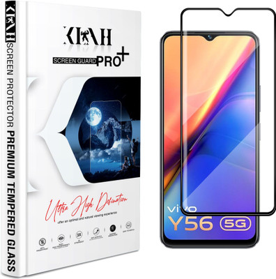 KLAH Edge To Edge Tempered Glass for Vivo Y56 5G(Pack of 1)