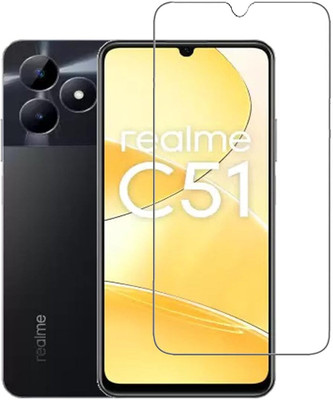 O2MG Edge To Edge Tempered Glass for realme C51(Pack of 1)