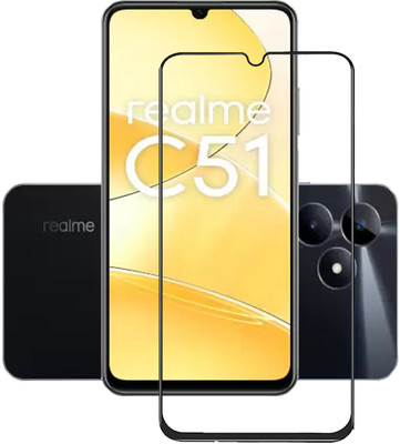 INFINITYWORLD Edge To Edge Tempered Glass for Realme C51(Pack of 1)