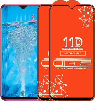 Roxel Edge To Edge Tempered Glass for OPPO F9 Pro(Pack of 2)