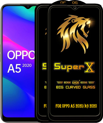 PFOAM Edge To Edge Tempered Glass for OPPO A5 2020(Pack of 2)