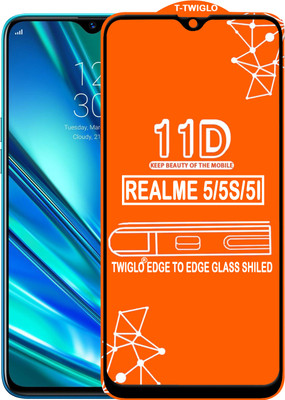 TWIGLO Edge To Edge Tempered Glass for REALME 5I(Pack of 1)