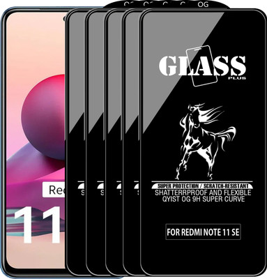 Qyist Edge To Edge Tempered Glass for REDMI NOTE 11 SE(Pack of 5)