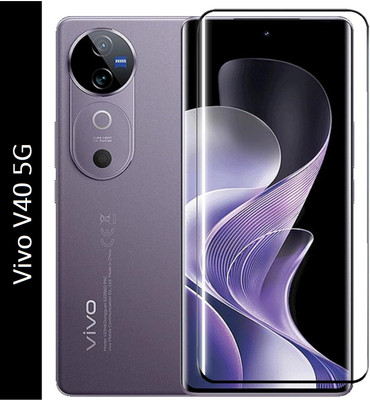 NKCASE Edge To Edge Tempered Glass for Vivo V40 5G, vivo V40 5G, (UV)(Pack of 1)
