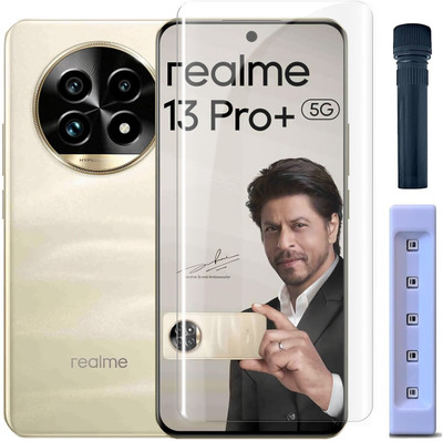OneTech Edge To Edge Tempered Glass for Realme 13 Pro 5G / 13 Pro Plus 5G 9H Hardness, Advanced UV HD+ Screen Protector(Pack of 1)