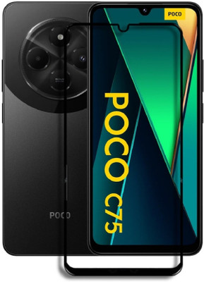 RCHJV Edge To Edge Tempered Glass for Poco C75,Redmi A4 5G,Xiaomi Redmi A4 5G(Pack of 1)