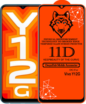 DeepzHub Edge To Edge Tempered Glass for Vivo Y12G(Pack of 1)