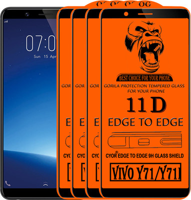 CYOR Edge To Edge Tempered Glass for VIVO Y71I(Pack of 4)