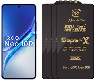 GDMA Edge To Edge Tempered Glass for IQOO NEO 10R(Pack of 4)
