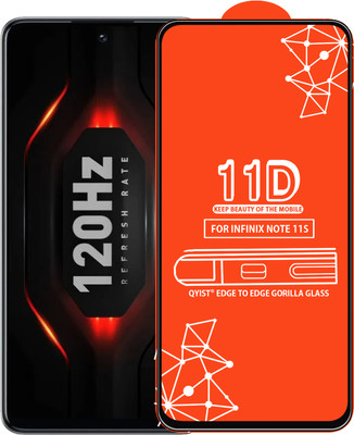 Qyist Edge To Edge Tempered Glass for Infinix Note 11S(Pack of 1)