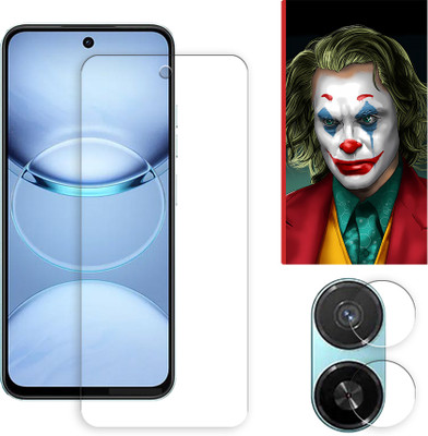 SOMTONE Edge To Edge Tempered Glass for Tecno Spark 30C 5G Tempered Glass Screen Protector | Anti-Scratch | Edge to Edge Full Coverage | 9H Hardness ( 1 FRONT SCREEN GUARD + 1 CAMERA LENS PROTECTOR + 1 FREE BACK EMBOSSED SKIN026 )(Pack of 1)