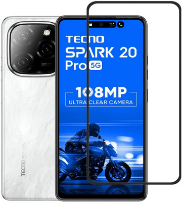 SNAMRT Edge To Edge Tempered Glass for Tecno Spark 20 Pro 5G(Pack of 1)