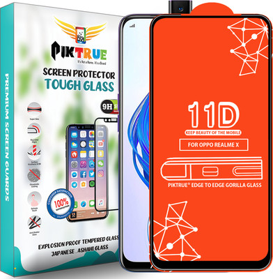 PikTrue Edge To Edge Tempered Glass for Realme X(Pack of 1)
