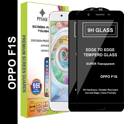 PFOAM Edge To Edge Tempered Glass for Oppo F1s(Pack of 2)