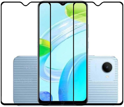 1DOLLAR Edge To Edge Tempered Glass for Realme C30(11D+)(Pack of 3)