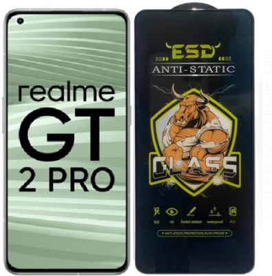 Resolute Edge To Edge Tempered Glass for Realme GT 2 Pro, ESD Tempered Glass, ESD Screen Protector, Anti Static, Screen Protector(Pack of 1)