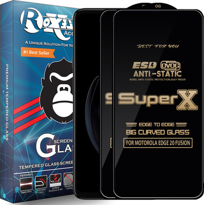 Roxel Edge To Edge Tempered Glass for MOTOROLA EDGE 20 FUSION(Pack of 2)