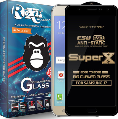 Roxel Edge To Edge Tempered Glass for Samsung Galaxy J7(Pack of 1)