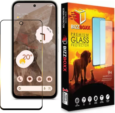 BizzBoxx Edge To Edge Tempered Glass for Google Pixel 8a, Pixel 8A, 8a, Pixel 8 A, Precise Curved Edges, Scratch Guard, temper glass guard, screen guard, temper glass, With Camera Cut(Pack of 1)