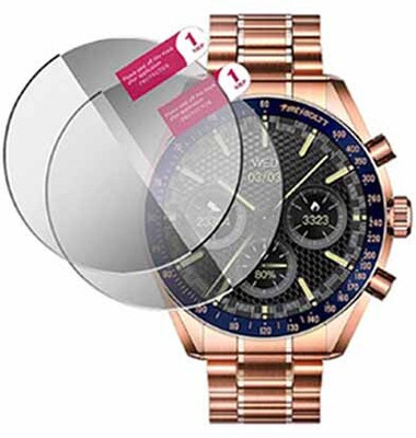 HIDEOUS Edge To Edge Tempered Glass for fire boltt moonwatch(Pack of 2)
