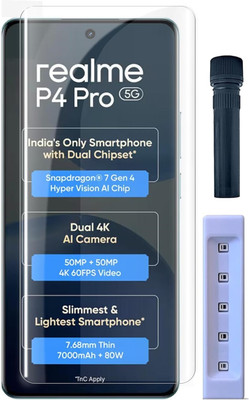 GDBUY Edge To Edge Tempered Glass for Realme P4 Pro 5G(Pack of 1)