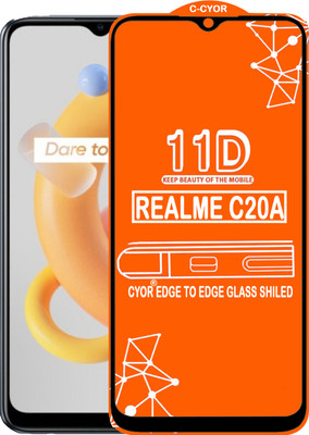 CYOR Edge To Edge Tempered Glass for REALME C20A(Pack of 1)
