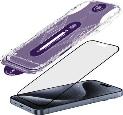 CZARTECH Edge To Edge Tempered Glass for APPLE iPhone 15 Pro Max Matt Glass(Pack of 1)