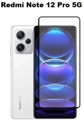 DSCASE Edge To Edge Tempered Glass for Mi Redmi Note 12 Pro 5G, Redmi Note 12 Pro 5G(Pack of 1)