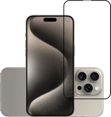 Bodoma Edge To Edge Tempered Glass for Apple iPhone 15 Pro Max(Pack of 1)