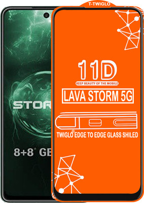 TWIGLO Edge To Edge Tempered Glass for LAVA STORM 5G(Pack of 1)
