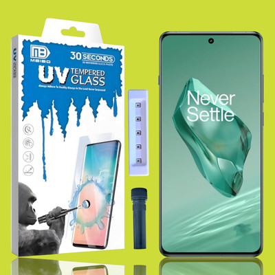 KadWaniya Edge To Edge Tempered Glass for Oneplus 12 5G, 1+12 5G , Meibo Series 3D Curved (30 Seconds Quick Paste) High Quality UV Liquide Glue Glass with Easy Installation Kit-878(Pack of 1)