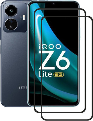 INFINITYWORLD Edge To Edge Tempered Glass for IQOO Z6 Lite 5G(Pack of 2)