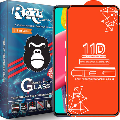 Roxel Edge To Edge Tempered Glass for Samsung Galaxy M53 5G(Pack of 1)