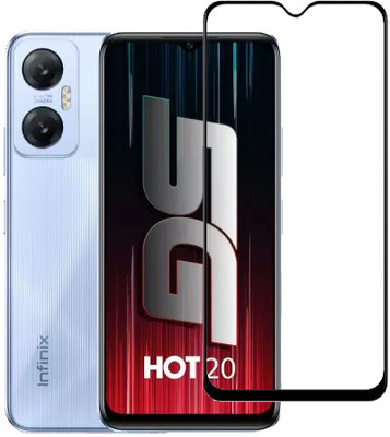 HOBBYTRONICS Edge To Edge Tempered Glass for Infinix Hot 20, Infinix Hot 20 5G(Pack of 1)