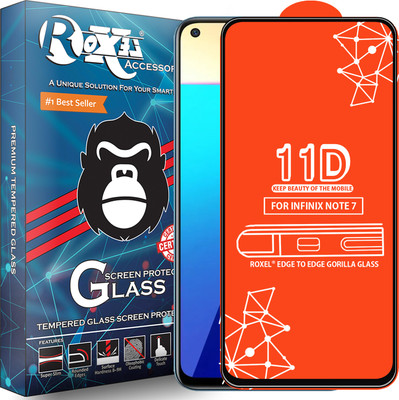 Roxel Edge To Edge Tempered Glass for Infinix Note 7(Pack of 1)