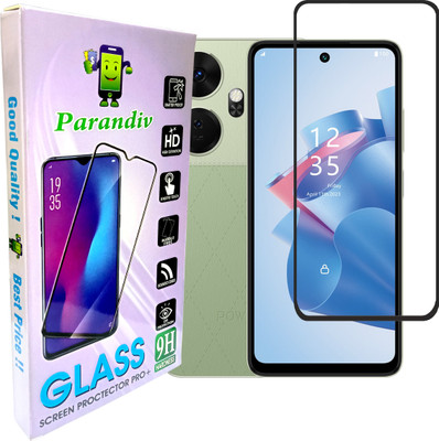 PARANDIV Edge To Edge Tempered Glass for Branded High Quality Tempered For itel P55 Plus(Pack of 1)