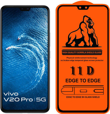 9H Edge To Edge Tempered Glass for Vivo V20 Pro-11D(Pack of 1)