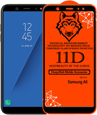 CRodible Edge To Edge Tempered Glass for Samsung Galaxy A6(Pack of 1)