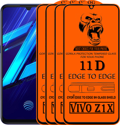 CYOR Edge To Edge Tempered Glass for VIVO Z1X(Pack of 4)